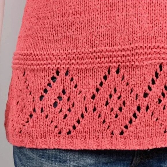 NWT Deane & White Coral Knit Sleeveless Sweater Tank Top Size XL - Picture 2 of 6